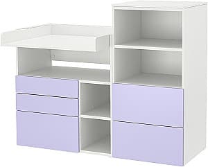 Детский комод IKEA Smastad/Platsa 150x79x123 Белый/Сиреневый