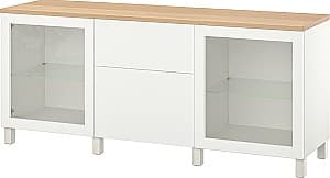 Шкаф витрина IKEA Besta/Lappviken/Stubbarp 180x42x76 Белы