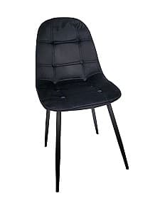 Scaun fier MG-Plus 6155 velour negru