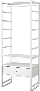 Стеллаж IKEA Elvarli 84x55x216 Белый