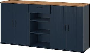 Комод IKEA Skruvby 190x90 Синий/Под Дуб