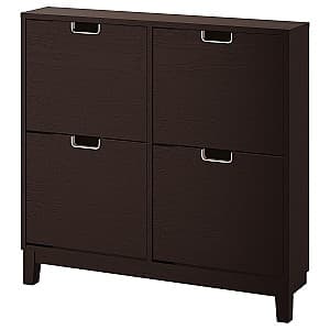 Dulap pentru incaltaminte IKEA Stall 4 compartimente black-brown