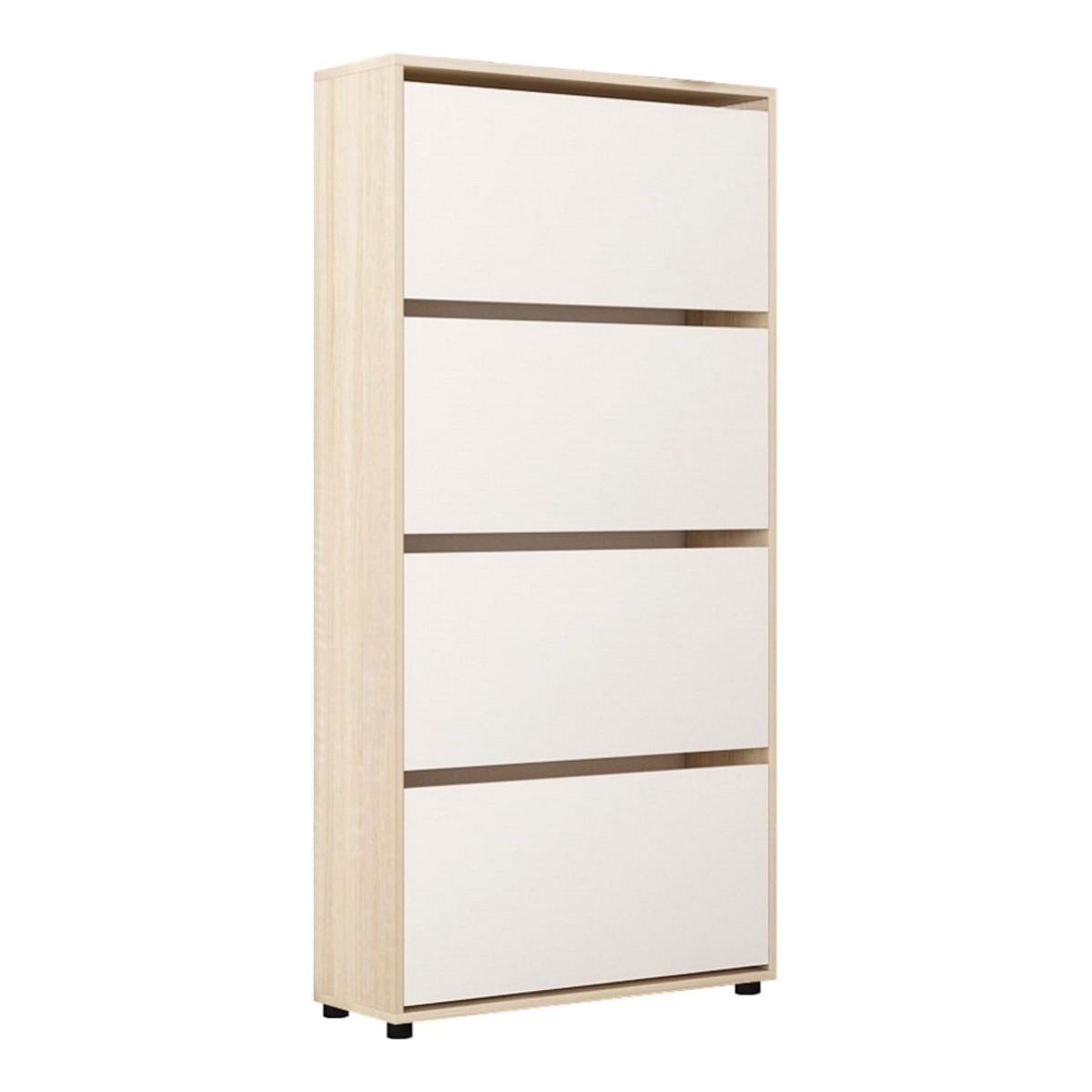 Dulap pentru incaltaminte Mobildor Lux Leo 50 4D Sonoma/White