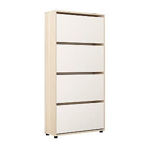 Dulap pentru incaltaminte Mobildor Lux Leo 90 4D Sonoma/White