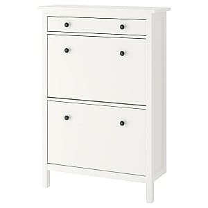 Dulap pentru incaltaminte IKEA Hemnes 2 compartimente 89x127 Alb