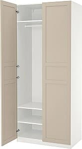 Dulap IKEA Pax/Fardal polite/bara/cosuri 100x60x236 Alb/Bej Deschis