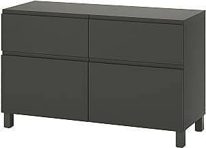 Comoda IKEA Besta/Vasterviken/Stubbarp inchidere lina 120x42x74 Gri Inchis