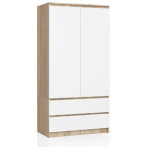 Dulap Akord S90 2D2SZ Sonoma Oak/White