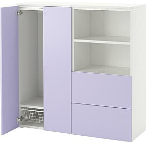 Dulap pentru copii IKEA Smastad/Platsa 120x42x123 Alb/Lila Deschis