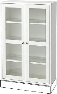 Dulap cu vitrina IKEA Havsta 81x35x123 Alb