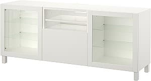 Tumba pentru televizor IKEA Besta/Lappviken/Stubbarp/Sindvik inchidere lina 180x42x74 Alb