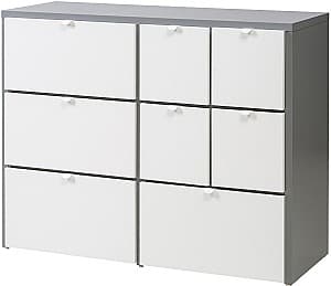 Комод IKEA Visthus 122x96 Серый/Белый