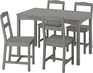 Set de masa si scaune IKEA Hauga 118x74 1+4 Gri