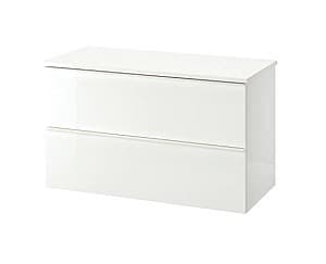 Шкаф в ванную IKEA Godmorgon / Tolken white умывальник с 2 ящиками 102x49x60 см
