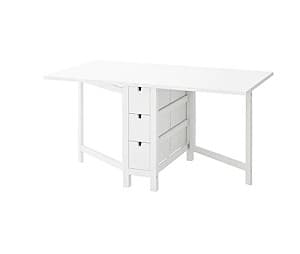 Masa pentru terasa IKEA Norden white 26/89/152x80 cm