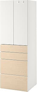 Детский шкаф IKEA Smastad/Platsa 60x57x181 Белый/Береза
