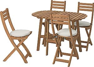 Set mobila de gradina IKEA Askholmen/Froson/Duvholmen 60x30 Maro Inchis/Bej