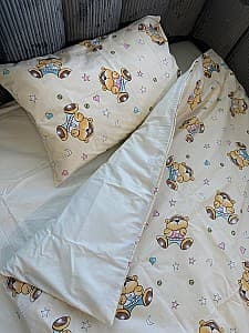 Lenjerie de pat pentru copii TEP Tepik 140х105 cm Bears on Beige