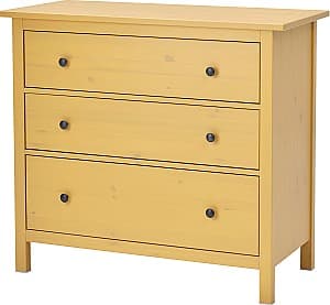 Comoda IKEA Hemnes 3 sertare 108x96 Galben