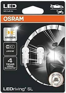 Автомобильная лампа Osram W5W LEDriving SL 12V YELLOW