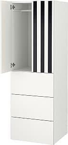 Детский шкаф IKEA Smastad/Platsa 60x57x181 Черный/Белый