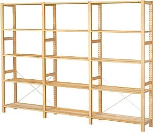 Etajera IKEA Ivar 3 sectiuni/5 polite 259x30x179 Pin