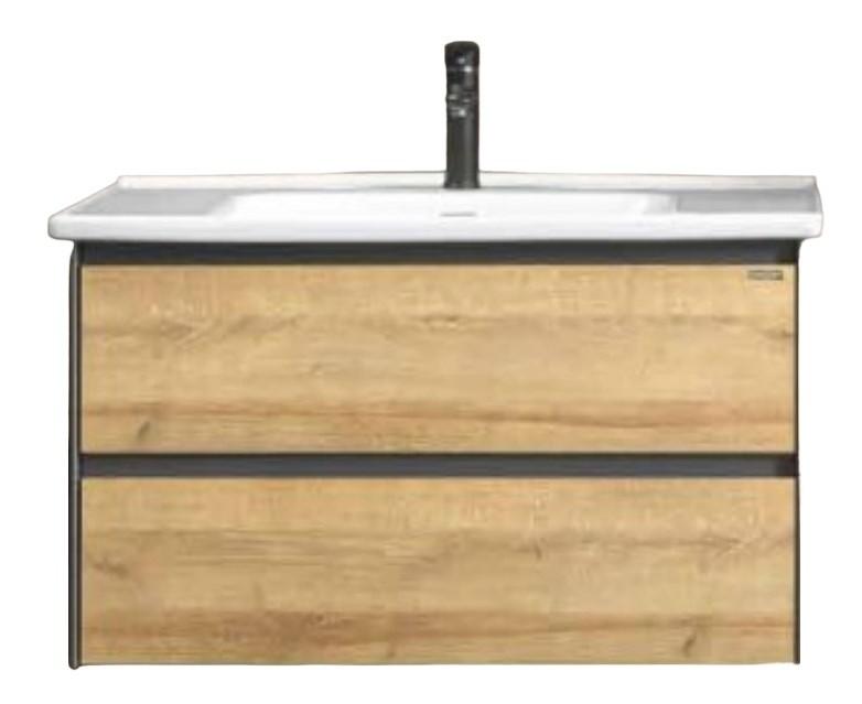 Dulap sub lavoar Martat Rino 100 Oak/Anthracite + lavoar