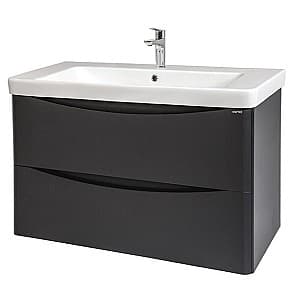 Dulap sub lavoar Martat Zen 80cm Anthracite + lavoar