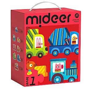 Puzzle Mideer Transport, 8 în 1, nivelul 1 MD1474