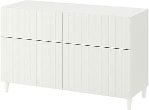 Комод IKEA Besta/Sutterviken/Kabbar нажимные направляющие 120x42x74 Белый