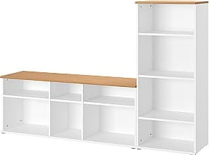 Etajera IKEA Skruvby 216x38x140 Alb