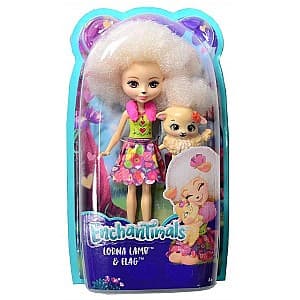 Papusa Mattel Lorna Lamb & Flag(FNH25)