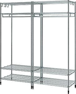 Стеллаж IKEA Omar 186x50x201 Серебристый