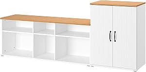 Тумба под телевизор IKEA Skruvby 226x38x90 Белый