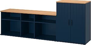 Тумба под телевизор IKEA Skruvby 226x38x90 Синий