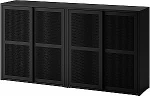 Шкаф витрина IKEA Ivar 160x30x83 Черный