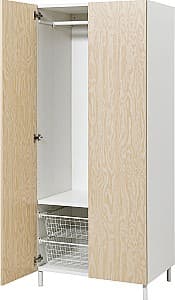 Шкаф IKEA Platsa/Kalbaden 80x57x191 Белый/Под Сосну