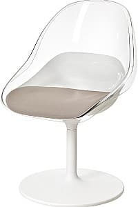 Пластиковый стул IKEA Baltsar вращающийся Белый