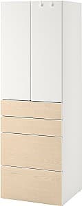 Dulap pentru copii IKEA Smastad/Platsa 60x42x181 Alb/Mesteacan