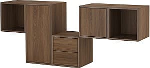 Навесная полка IKEA Eket 175x35x70 Имитация Ореха