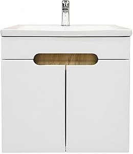 Dulap sub lavoar Bayro Etna Duo (118765) Alb Mat