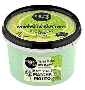 Scrub pentru corp Organic Shop Refreshing Matcha and Lime Body Scrub