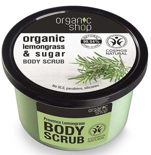 Scrub pentru corp Organic Shop Lemongrass and Sugar Body Scrub