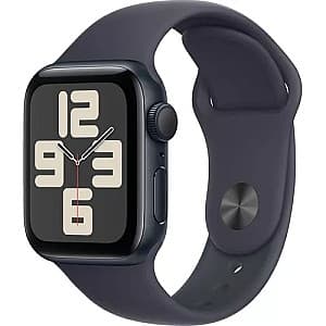 Ceas inteligent Apple SE 2024 GPS 40mm Midnight Aluminium Case with Midnight Sport Band - S/M MXE73