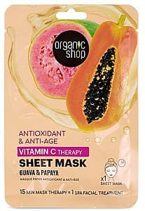 Masca pentru fata Organic Shop Vitamin C Therapy Guava&Papaya