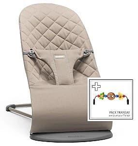 Шезлонг детский BabyBjorn Bliss Sand Grey, хлопок