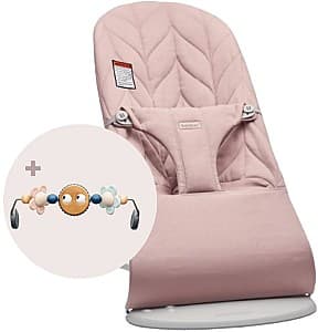 Шезлонг детский BabyBjorn Bliss Dusty Pink, хлопок, с развивающей игрушкой