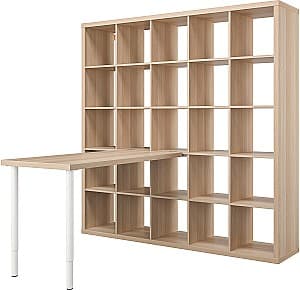 Стеллаж IKEA Kallax/Lagkapten 182x159x182 Белый/Под Дуб