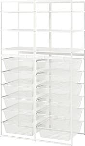 Стеллаж IKEA Jonaxel каркас/корзины 99x51x173 Белый