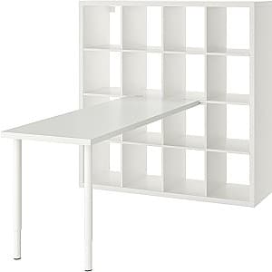 Стеллаж IKEA Kallax/Lagkapten 147x179x147 Белый